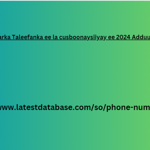 Liiska Lambarka Taleefanka ee la cusboonaysiiyay ee 2024 Adduunka oo dhan